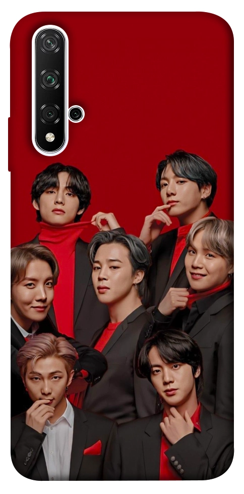 Чехол BTS in red для Huawei Honor 20