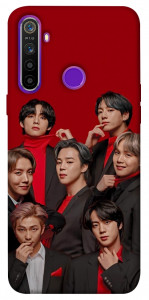 Чохол BTS in red для Realme 5