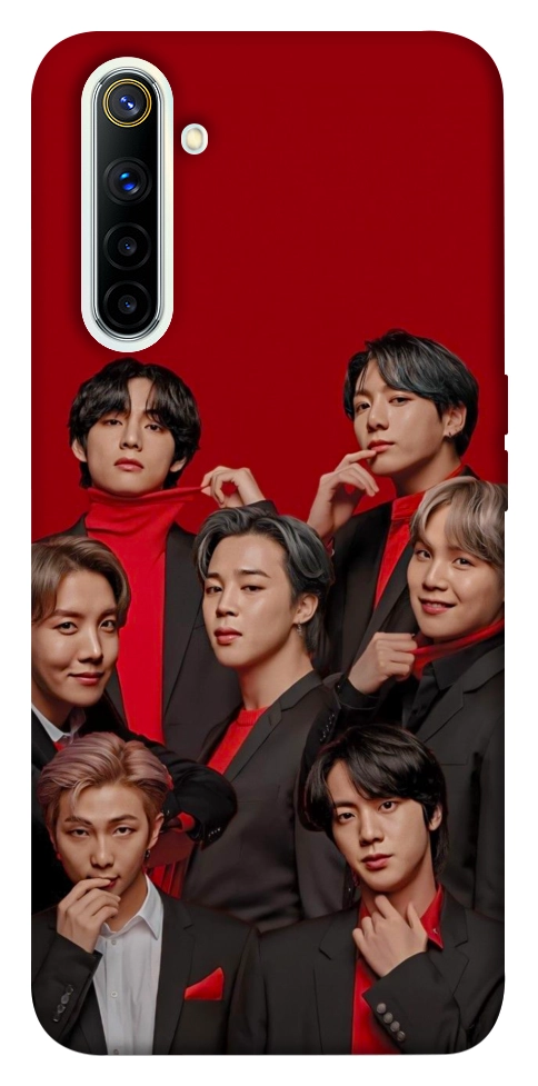 Чехол BTS in red для Realme 6
