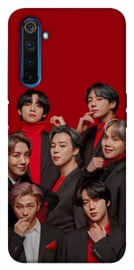 Чехол BTS in red для Realme 6 Pro