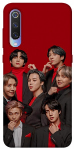 Чехол BTS in red для Xiaomi Mi 9