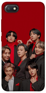Чохол BTS in red для Xiaomi Redmi 6A