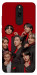 Чехол BTS in red для Xiaomi Redmi 8