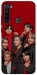 Чохол BTS in red для Xiaomi Redmi Note 8T