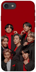 Чехол BTS in red для iPhone 7 (4.7'')