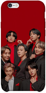 Чехол BTS in red для iPhone 6s plus (5.5'')
