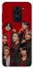 Чохол BTS in red для Xiaomi Redmi 10X