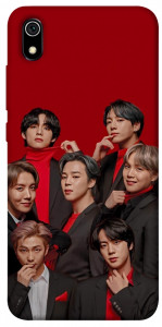 Чехол BTS in red для Xiaomi Redmi 7A