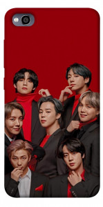 Чехол BTS in red для Xiaomi Redmi 4A