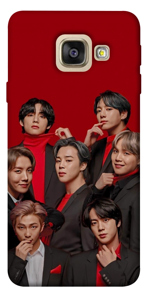Чохол BTS in red для Galaxy A5 (2017)