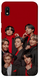 Чехол BTS in red для Galaxy A10 (A105F)