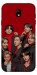 Чехол BTS in red для Galaxy J7 (2017)