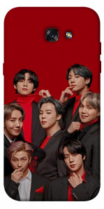 Чехол BTS in red для Galaxy A7 (2017)