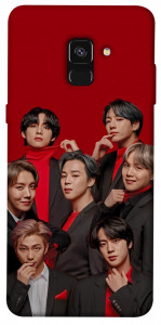 Чехол BTS in red для Galaxy A8 (2018)