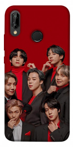 Чехол BTS in red для Huawei P20 Lite