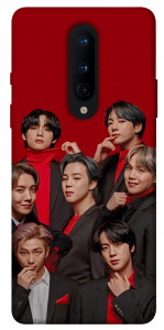 Чохол BTS in red для OnePlus 8