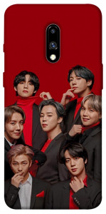 Чехол BTS in red для OnePlus 7