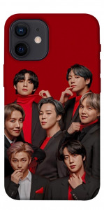 Чехол BTS in red для iPhone 12 mini
