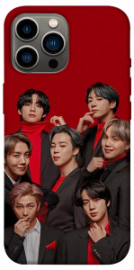 Чехол BTS in red для iPhone 12 Pro Max