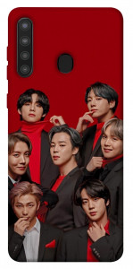 Чехол BTS in red для Galaxy A21