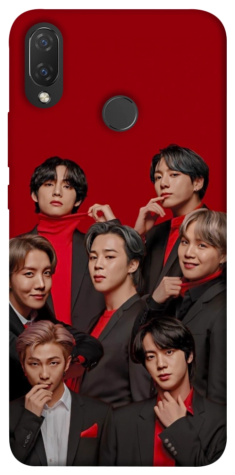 Чохол BTS in red для Huawei Nova 3i