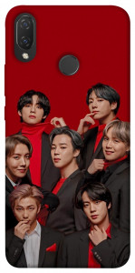 Чохол BTS in red для Huawei P Smart+