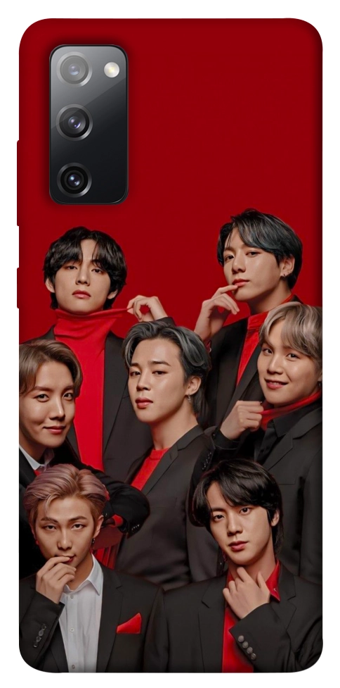 Чохол BTS in red для Galaxy S20 FE