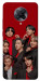 Чехол BTS in red для Xiaomi Redmi K30 Pro