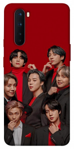 Чехол BTS in red для OnePlus Nord