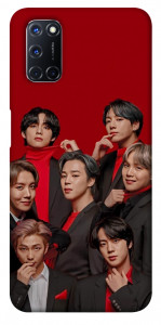 Чохол BTS in red для Oppo A92