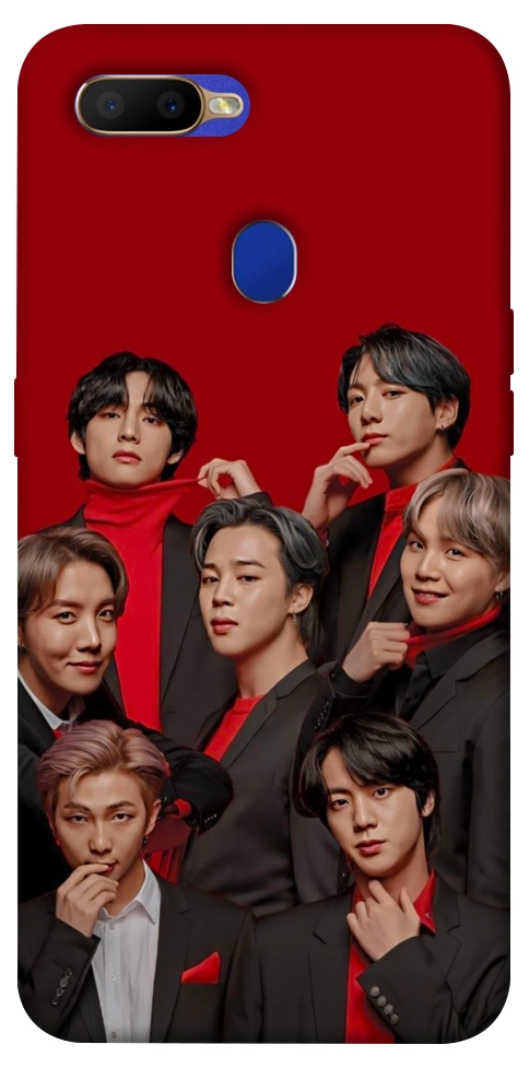 Чехол BTS in red для Oppo A5s
