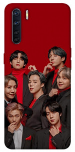 Чехол BTS in red для Oppo A91