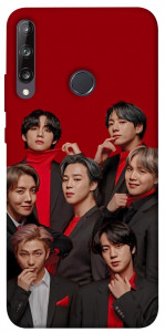 Чехол BTS in red для Huawei P40 Lite E