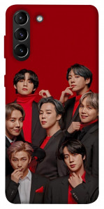 Чехол BTS in red для Galaxy S21+