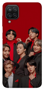 Чехол BTS in red для Samsung Galaxy M12