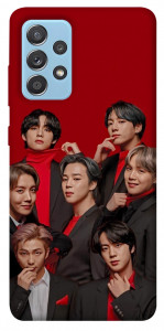 Чехол BTS in red для Samsung Galaxy A52 4G