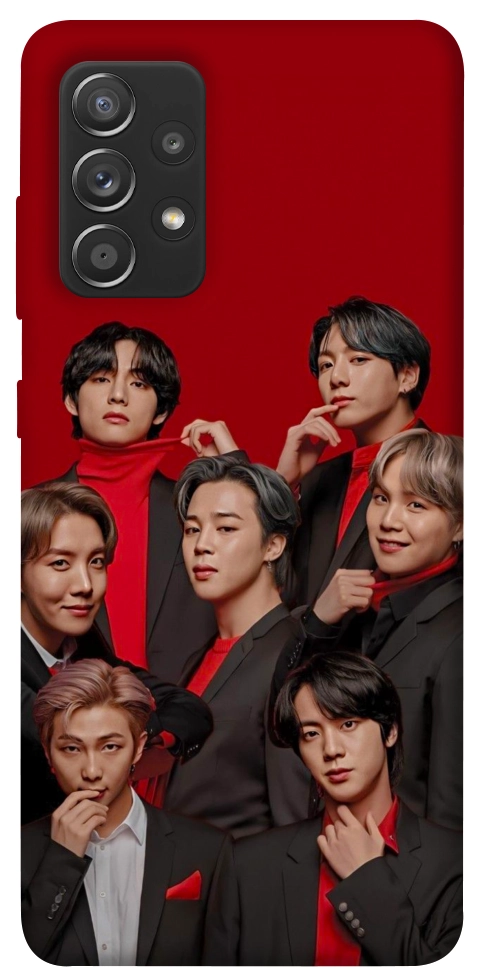 Чохол BTS in red для Galaxy A72 5G