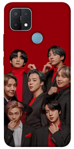 Чехол BTS in red для Oppo A15