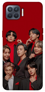 Чехол BTS in red для Oppo Reno 4 Lite