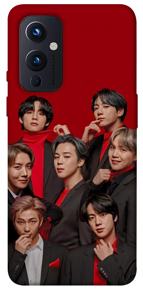 Чохол BTS in red для OnePlus 9