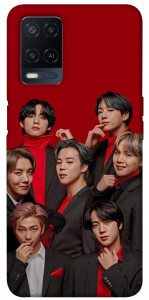 Чехол BTS in red для Oppo A54 4G