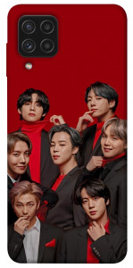 Чехол BTS in red для Galaxy A22 4G