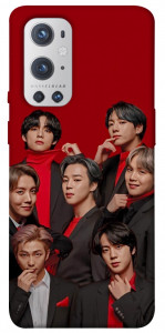 Чехол BTS in red для Oneplus 9 pro