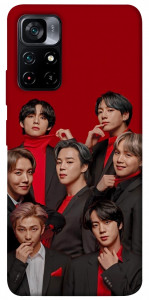 Чохол BTS in red для Xiaomi Poco M4 Pro 5G