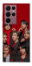 Чехол BTS in red для Galaxy S22 Ultra