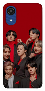 Чехол BTS in red для Galaxy A03 Core