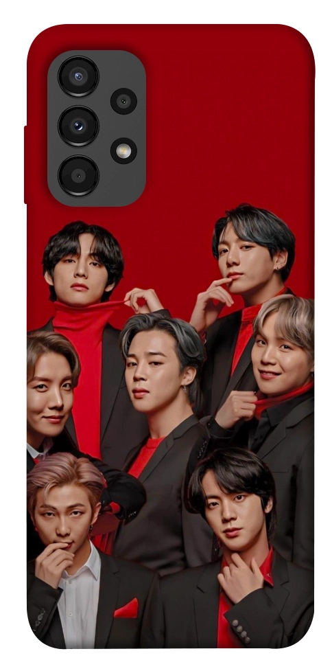 Чехол BTS in red для Galaxy A13 4G
