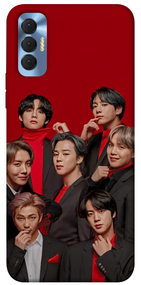 Чохол BTS in red для TECNO Spark 8P