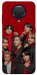 Чохол BTS in red для Nokia G20