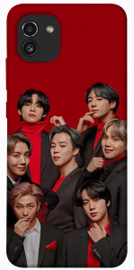 Чехол BTS in red для Galaxy A03